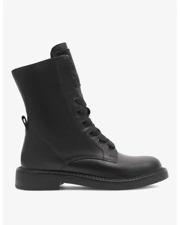 Ghete dama  5905588737070, Piele naturala, Negru, Negru