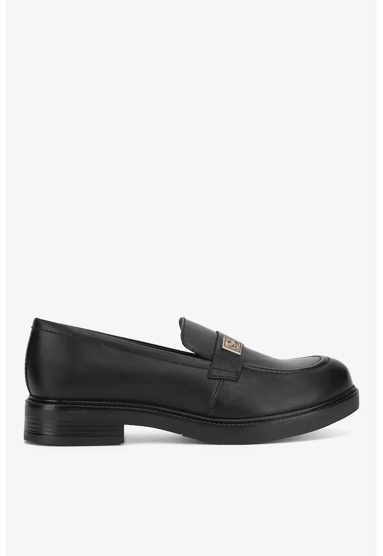 Mocasini dama  5905588742654, Piele naturala, Negru, Negru