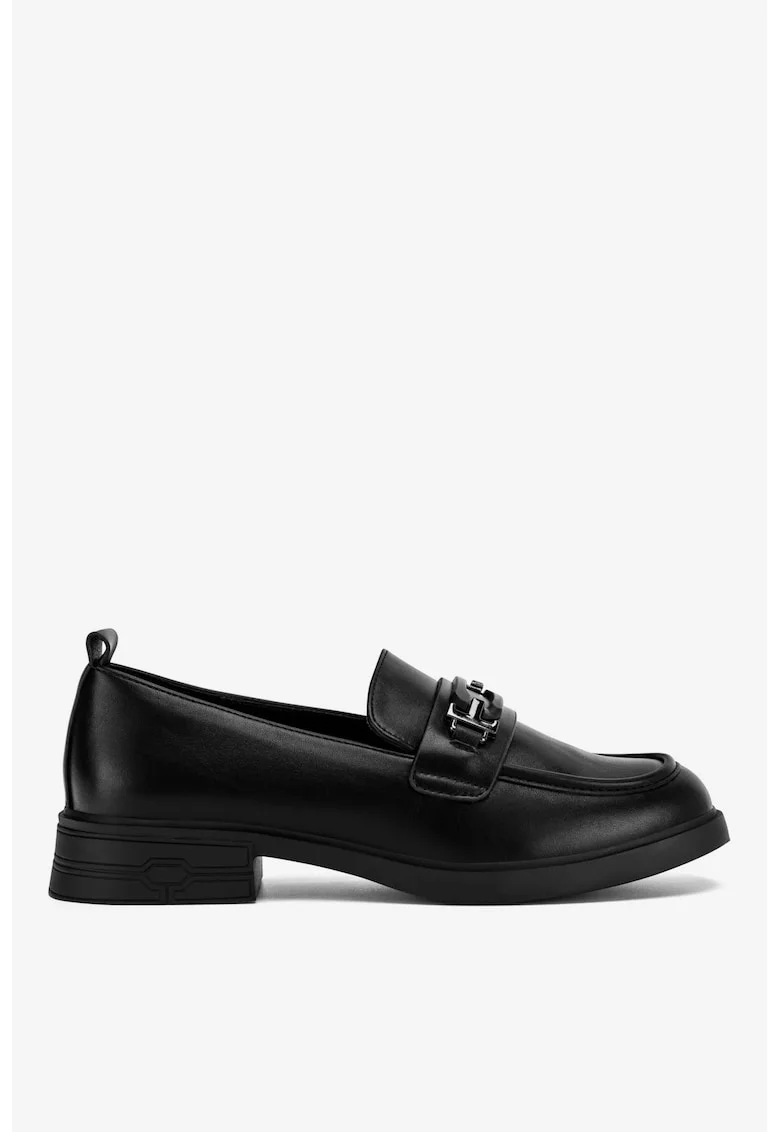 Mocasini dama  5905588747475, Sintetic, Negru, Negru