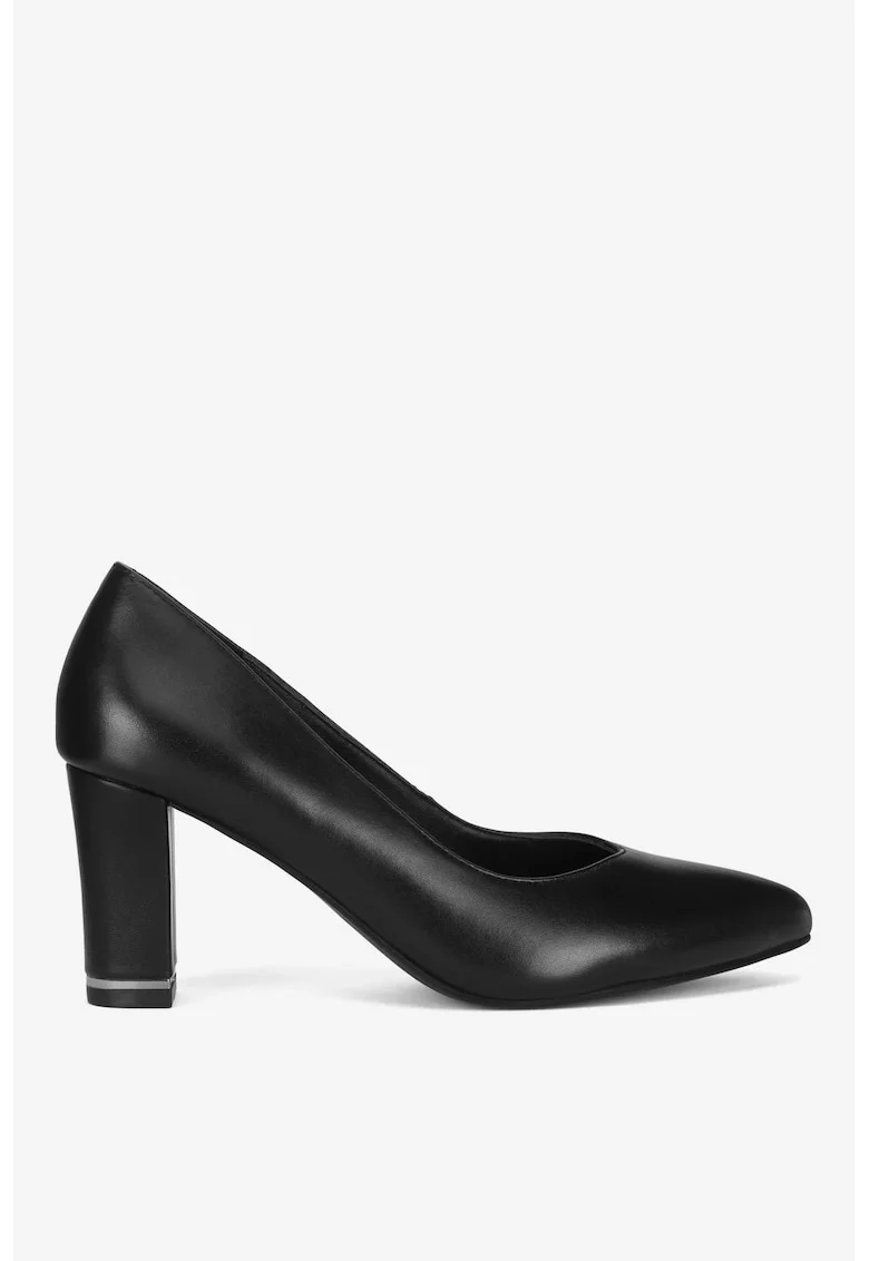 Pantofi dama  5905588780984, Piele naturala, Negru, Negru