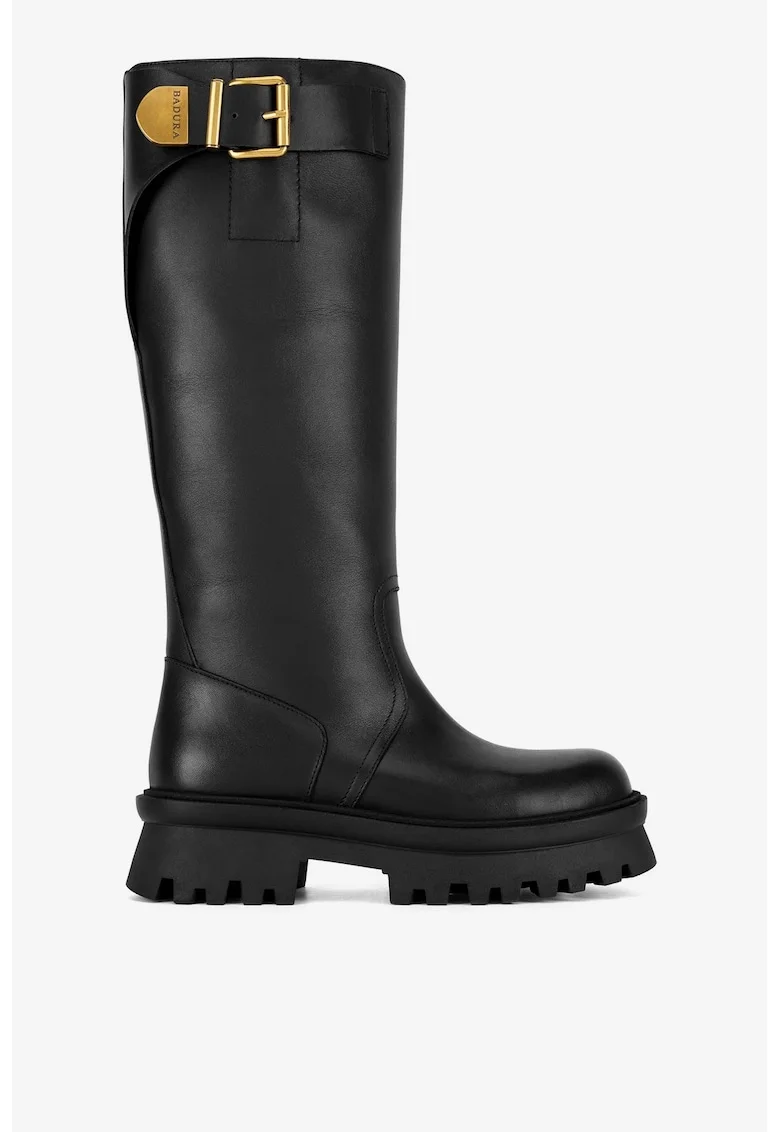 Cizme dama  5905588787242, Piele naturala, Negru, Negru