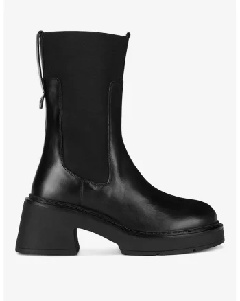 Ghete dama  5905588814399, Piele naturala, Negru, Negru