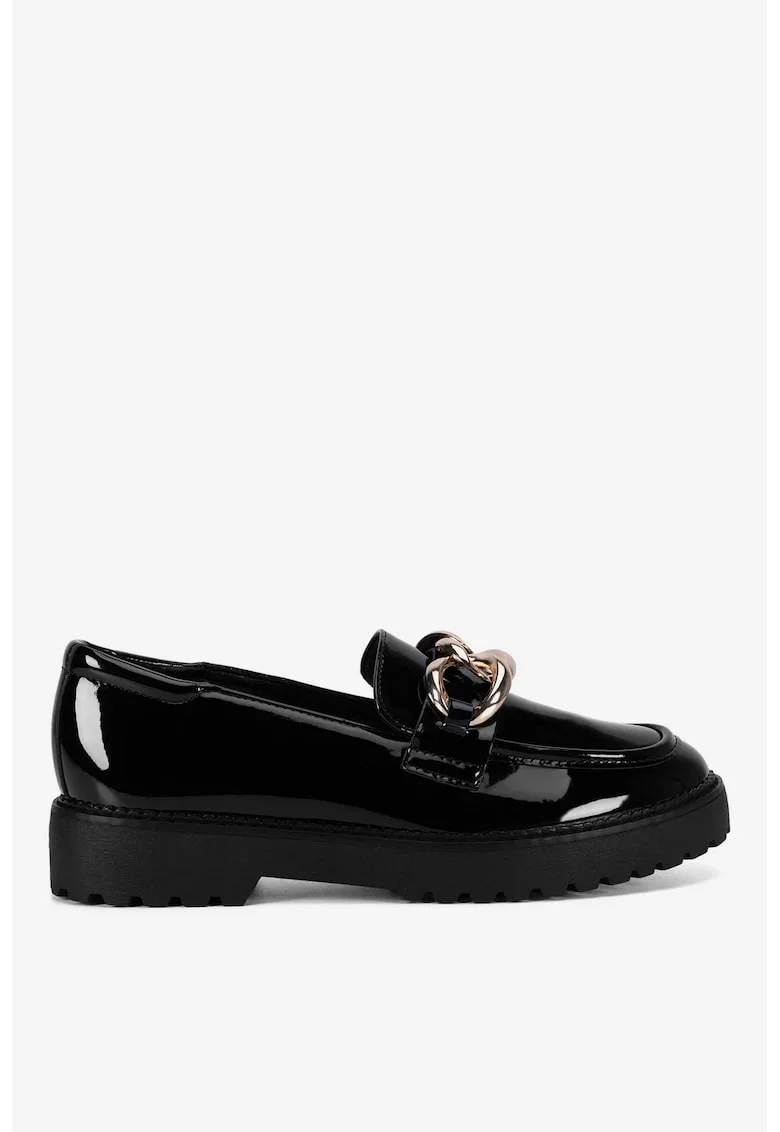 Mocasini dama  5905588821694, Sintetic, Negru, Negru