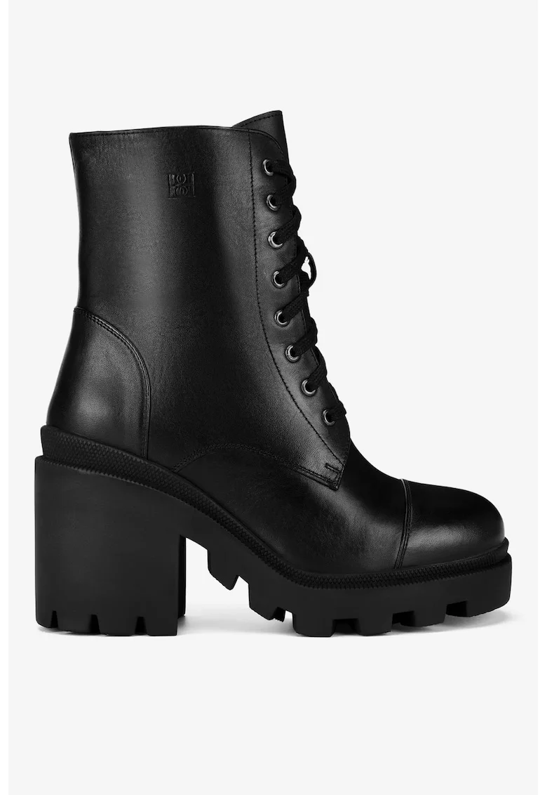 Ghete dama  5905588821984, Piele naturala, Negru, Negru