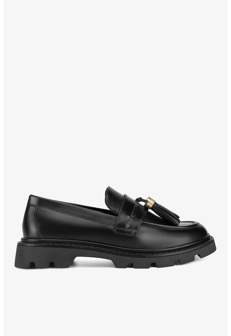 Mocasini dama  5905588827740, Piele naturala, Negru, Negru