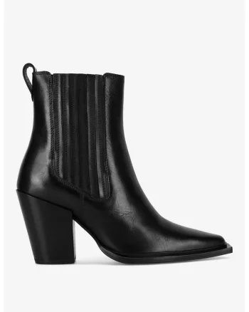 Ghete dama  5905588827603, Piele naturala, Negru, Negru