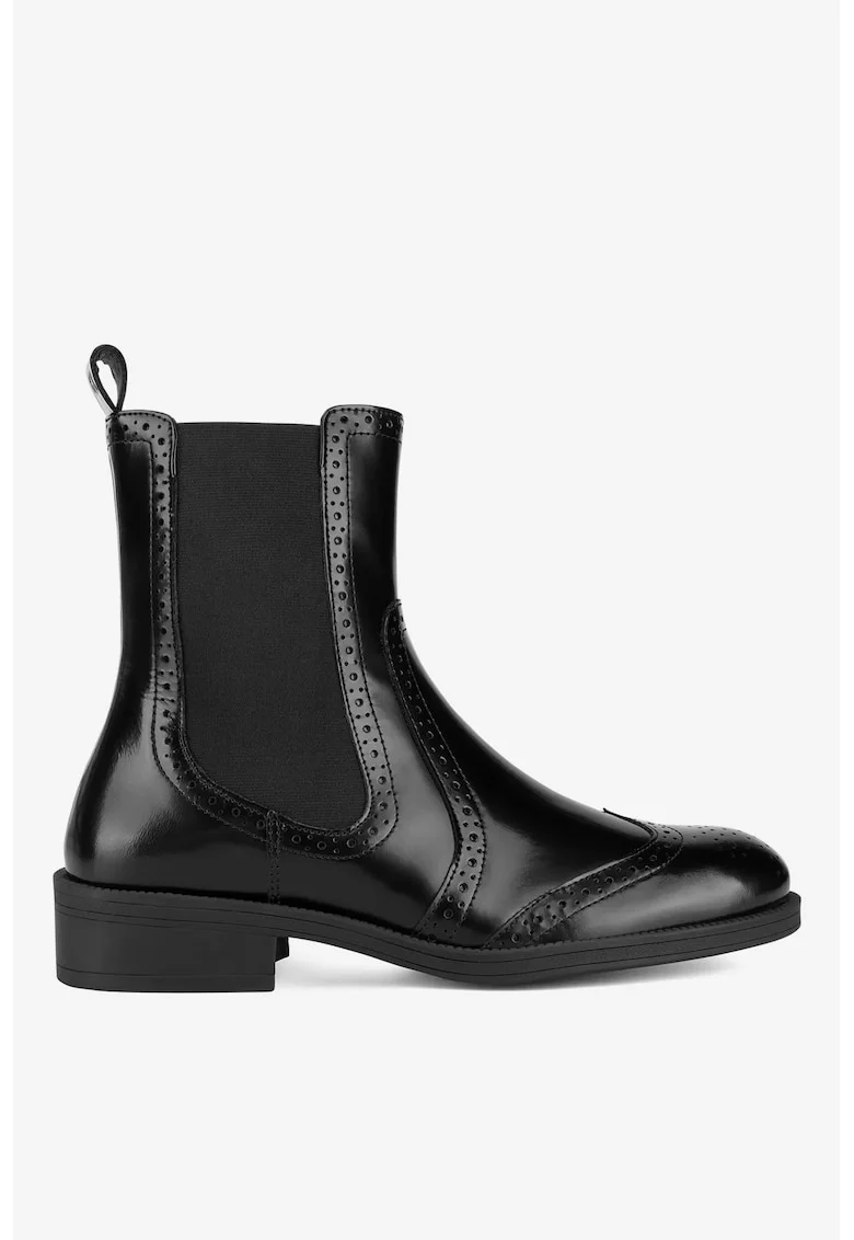 Ghete dama  5905588828099, Piele naturala, Negru, Negru