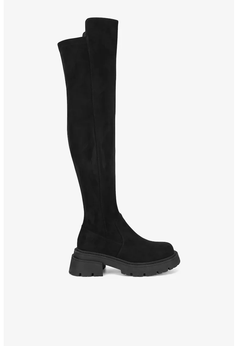 Cizme dama  5905588841760, Textil, Negru, Negru