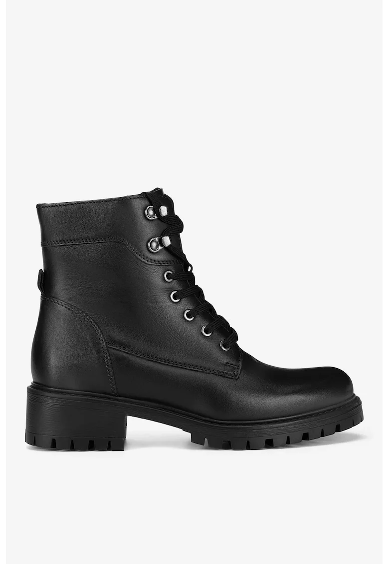 Ghete dama  5905588857976, Piele naturala, Negru, Negru