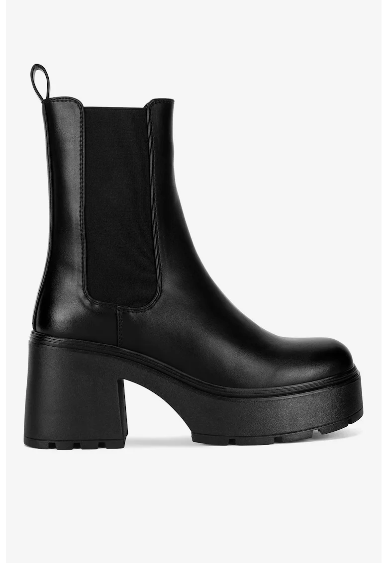 Ghete dama  5905588865971, Sintetic, Negru, Negru