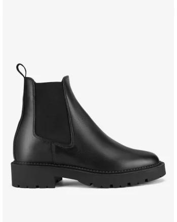 Ghete dama  5905588856214, Piele naturala, Negru, Negru