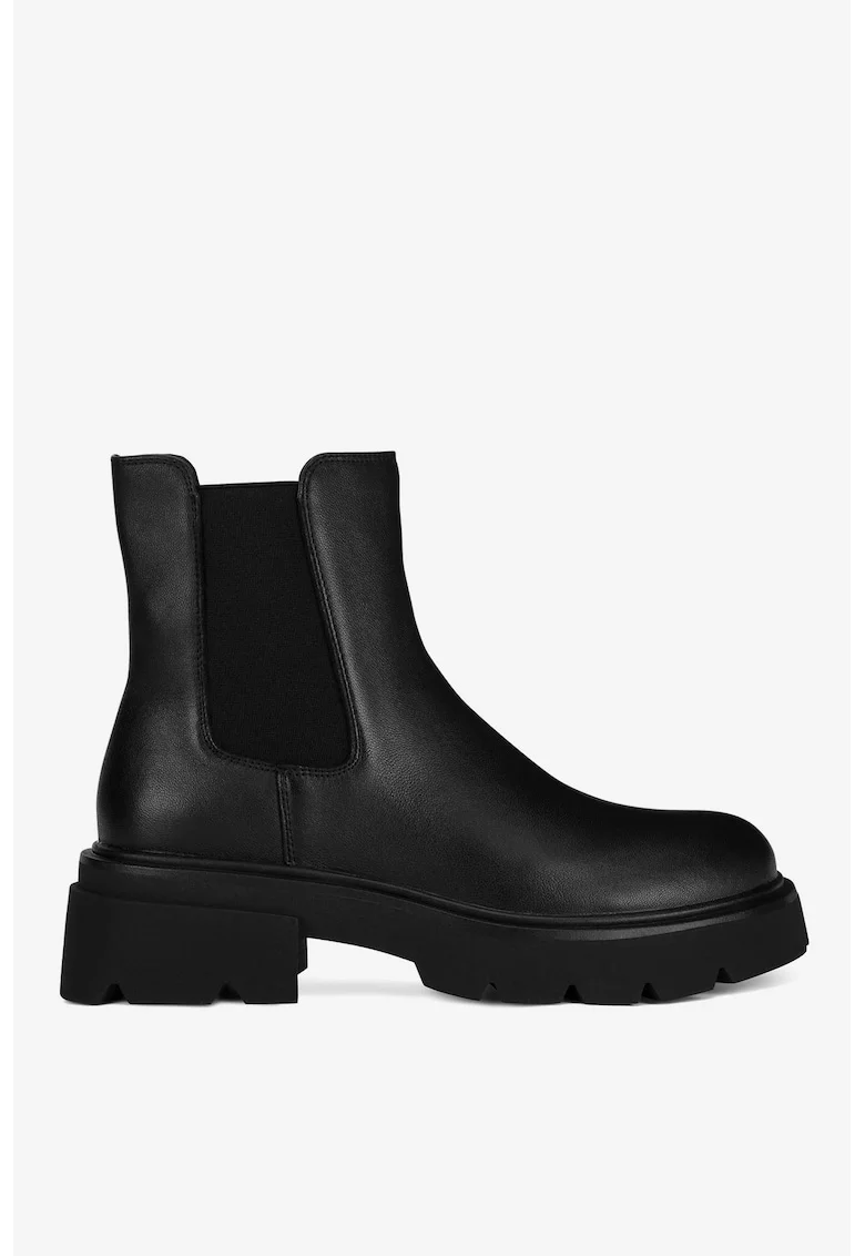 Ghete dama  5905588871057, Piele naturala, Negru, Negru