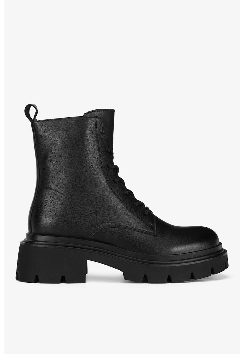 Ghete dama  5905588869726, Piele naturala, Negru, Negru