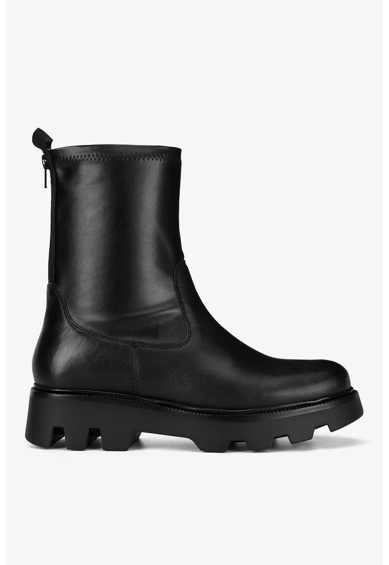 Ghete dama  5905588871613, Piele naturala, Negru, Negru