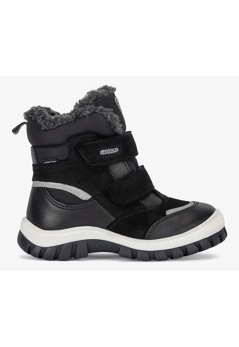 Ghete baieti  5905588872665, Piele naturala, Negru, Negru