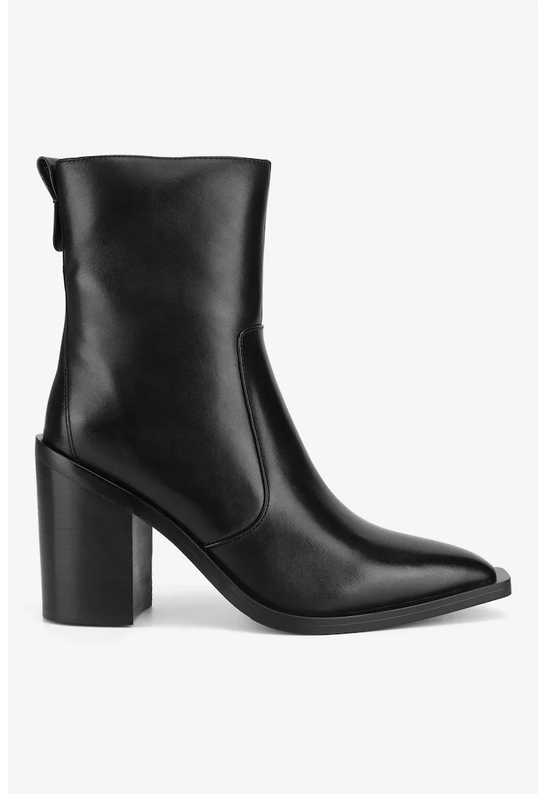 Ghete dama  5905588879824, Piele naturala, Negru, Negru