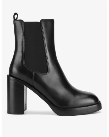 Ghete dama  5905588881698, Piele naturala, Negru, Negru