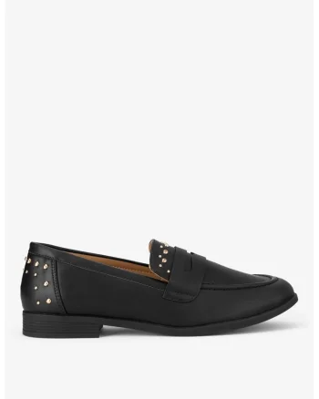 Mocasini dama  5905588893325, Sintetic, Negru, Negru