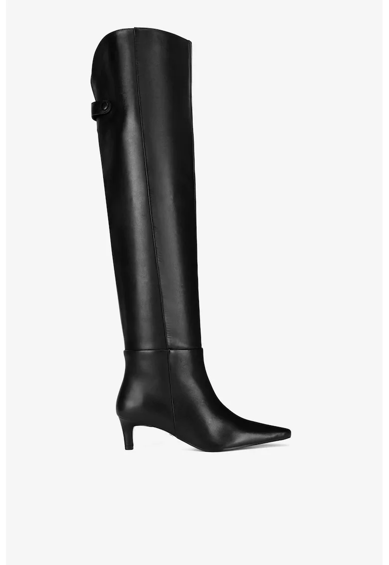 Cizme dama  5905588900337, Piele naturala, Negru, Negru