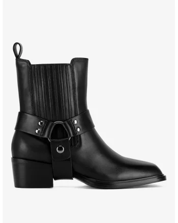 Ghete dama  5905588904717, Piele naturala, Negru, Negru