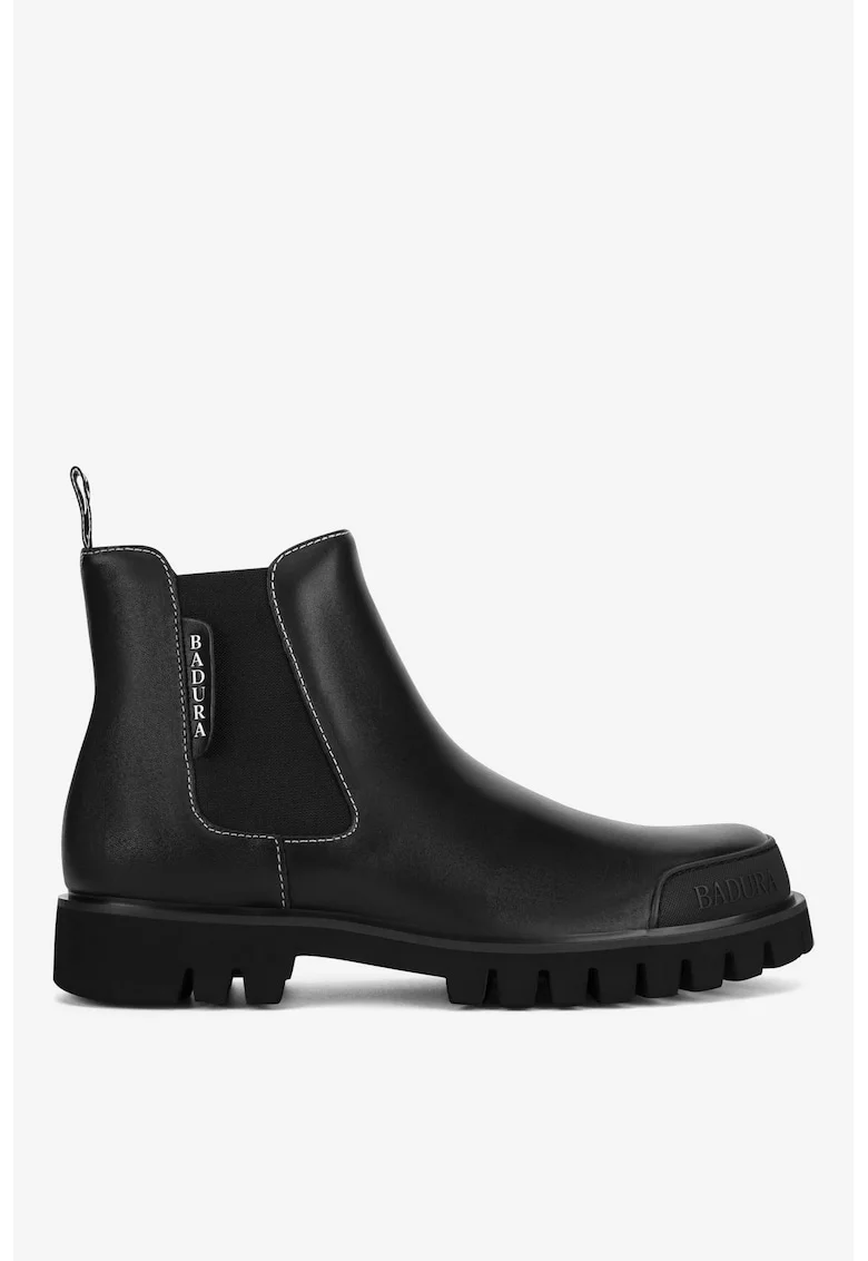 Ghete barbati  5905588909408, Piele naturala, Negru, Negru