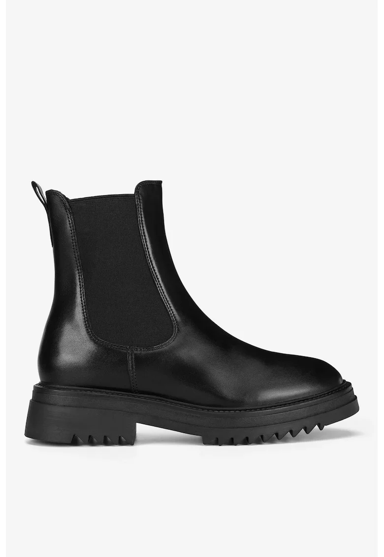 Ghete dama  5905588911449, Piele naturala, Negru, Negru