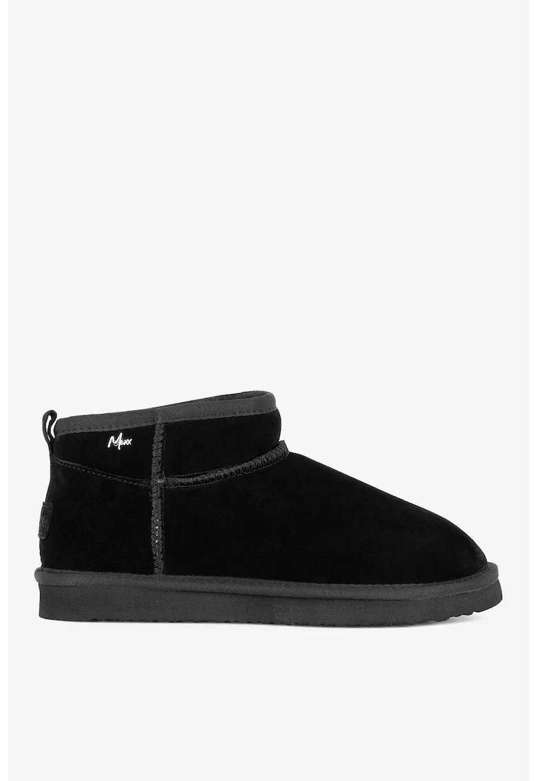 Ghete dama  5905588935681, Piele intoarsa, Negru, Negru