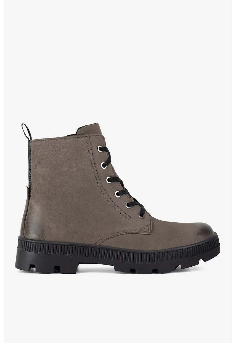 Ghete dama  5905588936602, Piele naturala, Gri, Gri
