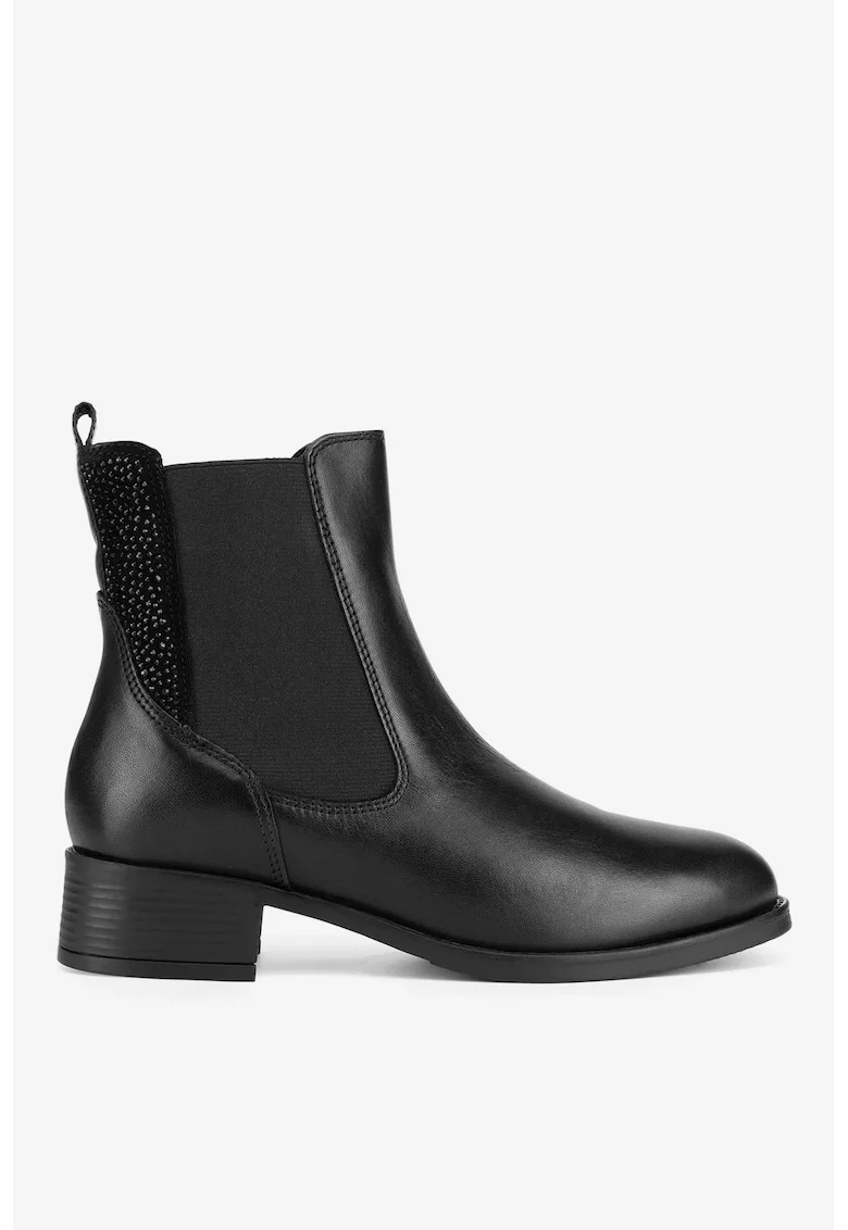 Ghete dama  5905588936961, Piele naturala, Negru, Negru