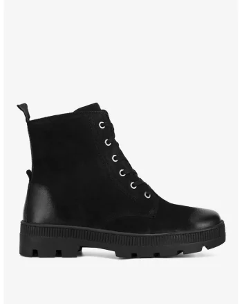 Ghete dama  5905588936626, Piele naturala, Negru, Negru