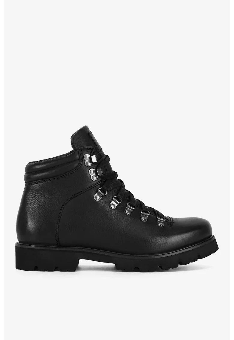 Ghete barbati  5905588941408, Piele naturala, Negru, Negru