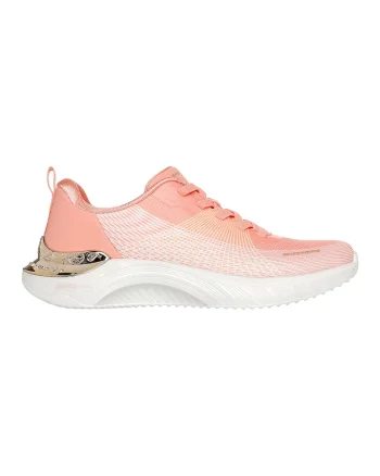 Pantofi sport din material textil cu garnituri cu aspect metalizat Snoop Ace-Cyber Walker, Roz somon/Alb murdar