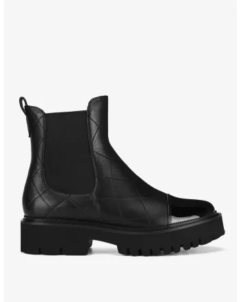 Ghete dama  5905588955917, Piele naturala, Negru, Negru