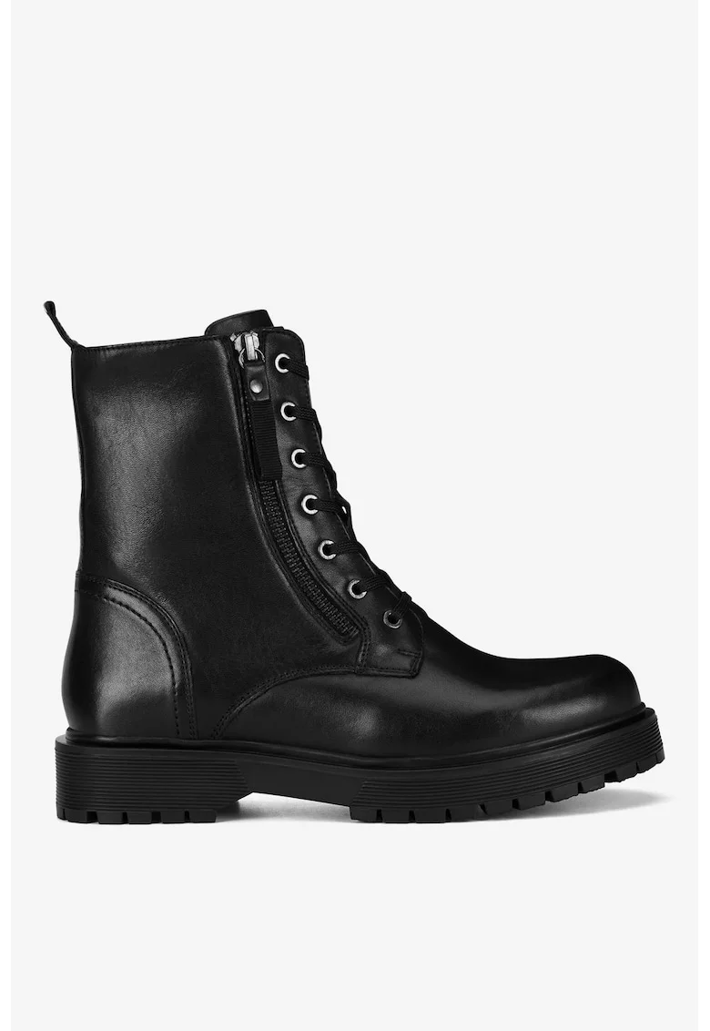 Ghete dama  5905588956198, Piele naturala, Negru, Negru