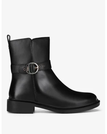 Ghete dama  5905588995296, Piele naturala, Negru, Negru