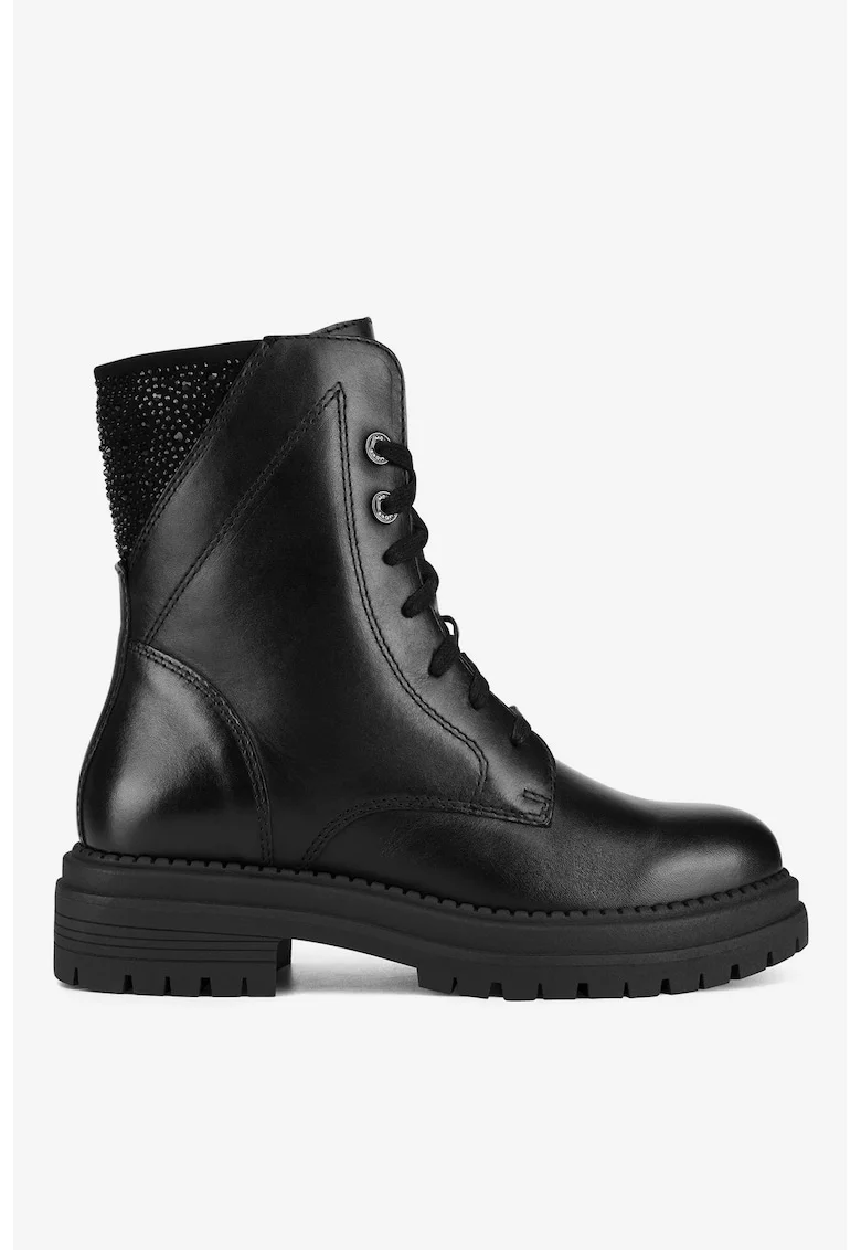 Ghete dama  5905588995364, Piele naturala, Negru, Negru