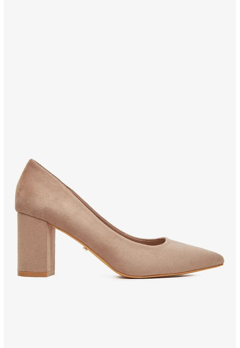 Pantofi textil  maro, Maro