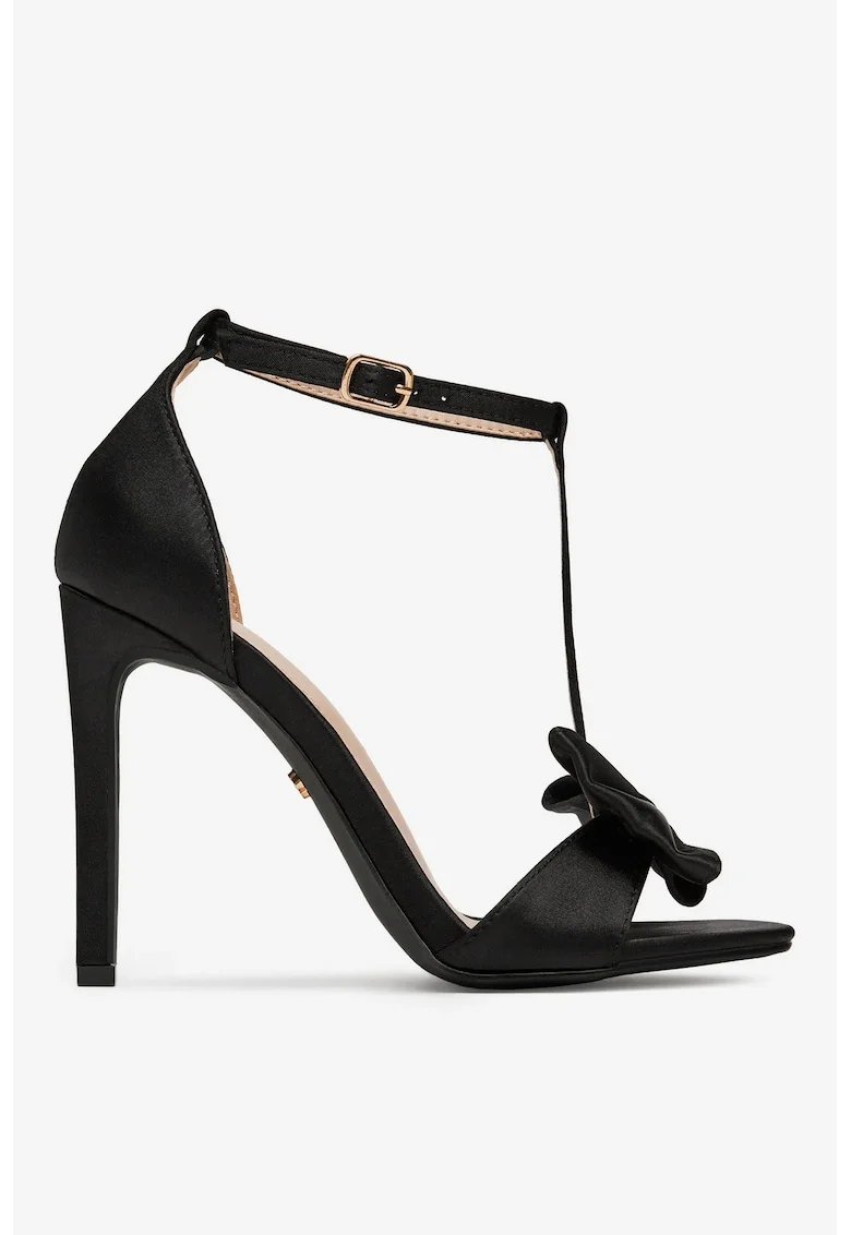 Sandale cu toc  Culoare Negru, Negru