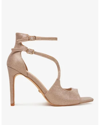 Sandale Roz cu toc, Roz