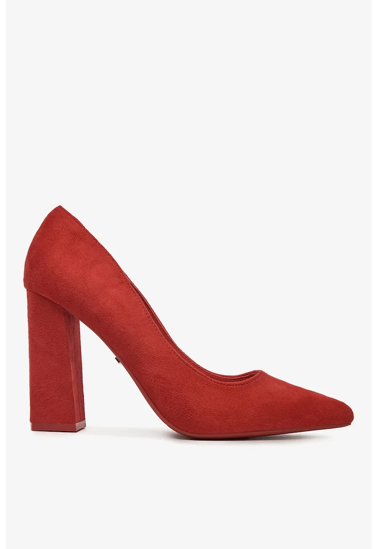 Pantofi  Rosu din Textil, Rosu