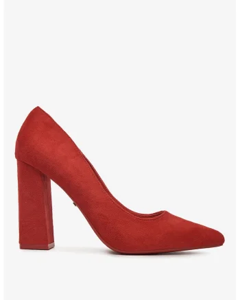 Pantofi  Rosu din Textil, Rosu