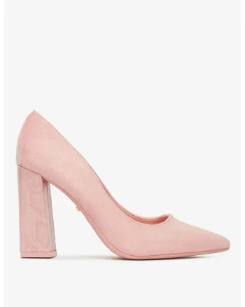 Pantofi  din material textil roz, Roz