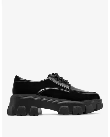 Mocasini Negru, Material Sintetic, Negru