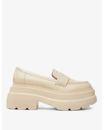 Mocasini  Material Sintetic, Culoare Bej, Bej