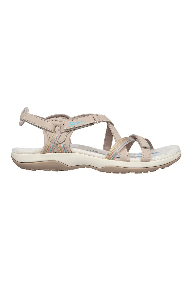 Sandale cu velcro Raggae Slim Sun Array, Maro taupe deschis