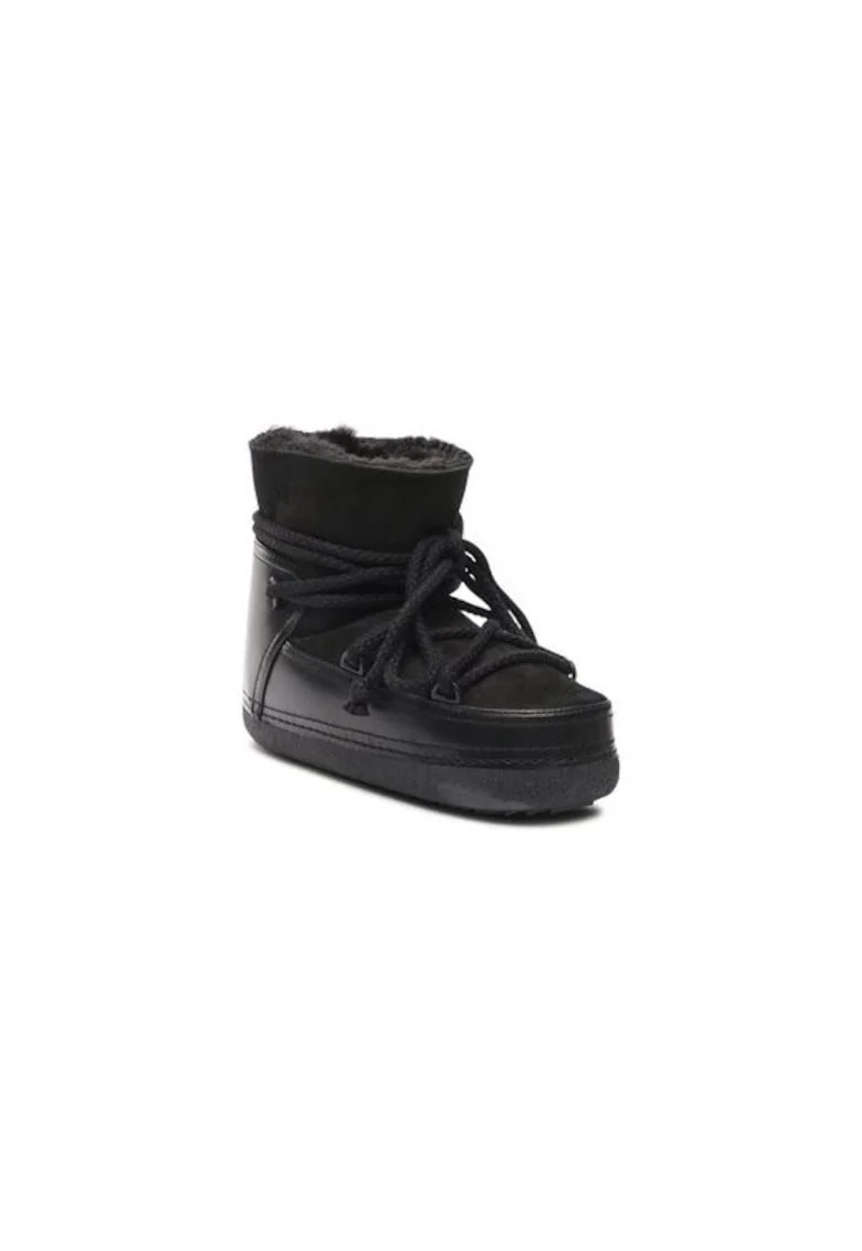 Ghete dama  303114640, Piele naturala, Negru, Negru