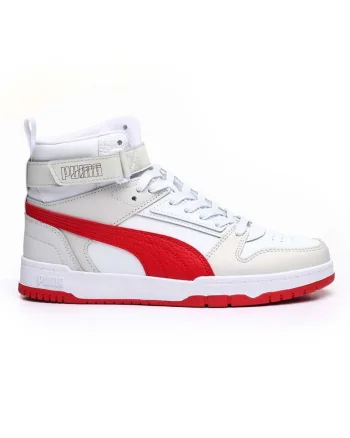 Pantofi sport copii  RBD Game Jr, Piele ecologica, Alb,
