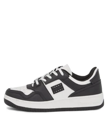 Pantofi sport barbati  TJM BASKET WL, Piele naturala, Negru, Negru