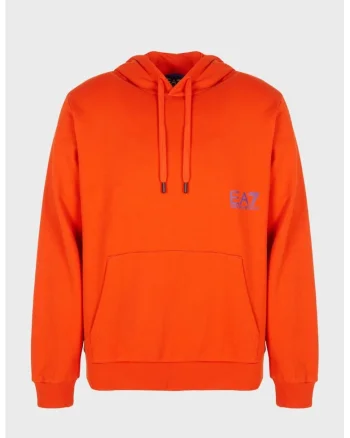 Hanorac barbati  M HOODIE RN OVERSIZE FLOCK LOGO BACK, Bumbac, Portocaliu,