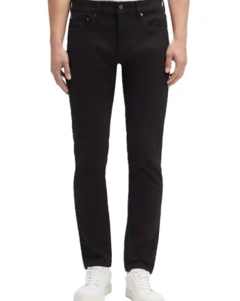 Pantaloni barbati  FOREVER BLACK SLIM, bumbac, negru, 38-L32